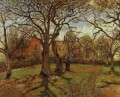 Castaños louveciennes primavera 1870 Camille Pissarro paisaje